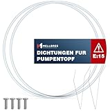 2 Set Reparatursatz Pumpentopf Dichtung 12005744 für Fehler E15 | Mellbree Ø182mm Geschirrspüler Ersatzteile für Siemens/Neff/Bosch...