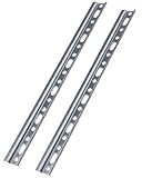 Gedotec Schrankaufhänger Stahl verzinkt H10323 | 2 Stück Schrankhalter zum Schrauben Länge: 557 x 26 mm | Möbelaufhänger |...