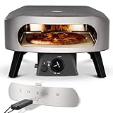 COZZE Mini Pizzaofen Gas 13 Zoll - Kompakter Pizza Ofen Gas Outdoor (50mbar) - Tisch Pizzaofen mit Regulator für kleine Pizzen