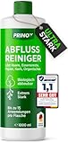 PRINOX® Abflussreiniger 1000ml EXTRA STARK - Profi Rohrreiniger löst Haare, Essensreste & schwerste Verstopfungen - Rohrfrei gegen...