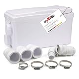 Grafner 3/1 Kleinhebeanlage 300W mit 6000 l/h, 3 Einlässe, 7m Höhe, 100L/min Hebeanlage, Rückschlag, Abwasserhebeanlage, Dusche,...