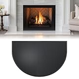 Feuerfeste Kaminmatte,Faltbare Hitzeschutzmatte, Funkenschutzplatte für Kaminofen,Feuerfeste Bodenschutzmatte für Kamine...