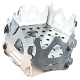 Camping | Edelstahl Holzverbrennungsofen - Leichter Campingofen für Grillen - Für Grillen, Picknick, Wandern, Jagen, Kochen,...