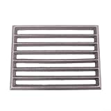 Quadratischer Gusseisen-Feuerrost für HARK Kaminersatz maximiert die Wärmeabgabe und bietet stabile Holzunterstützung (23,5 x 17 cm)