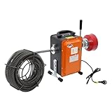 750W 400U/min Elektrische Rohrreinigungsmaschine mit FI-Schalter für Ø20-150mm Rohrleitungen, Rohrreinigungsgerät Rohrreiniger...