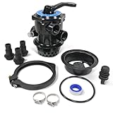 OKU 6-Wege Top-Mount-Ventil Komplett-Set - Ø 177 mm - Inkl. Manometer Spannring O-Ring Schlauchtüllen 32/38 mm Winterablassventil &...