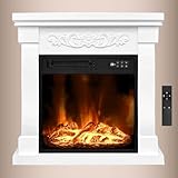 Ambiness Elektrokamin | 2 Heizstufen | 900W - 2000W | viele Modelle | LED - 3D Flammeneffekt mit Farbwechsel | inkl. Fernbedienung...