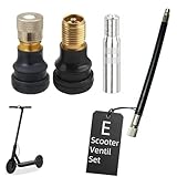 E Scooter Ventil Set – Ventiladapter & Ersatzventile kompatibel mit Xiaomi E Scooter 5/5 Pro/5 Max, Ninebot Max G30D/G2D & Segway...