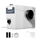 Juskys Hebeanlage 600 W - Schmutzwasserpumpe mit Häcksler, Kleinhebeanlage bis 7 m Höhe, Abwasserpumpe, Haushaltspumpe für Dusche,...