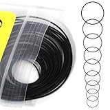 Gtziqa 28 Stück O-Ring Uhr Rückseite Abdeckung Dichtungsring, 0,6mm wasserdichte Uhrenrückseite Gummidichtungsset für die...