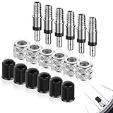 6 Stück Fahrradventil Ersatz Set, Dunlop Ventil-Einsatz mit Dichtung, Deutscher Fahrradventil, Fahrradzubehör, Fahrradventil Adapter,...