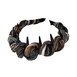 Stirnbänder mit Zähnen für Damen - Breites Garnstirnband | Kamin-Accessoire - Gezacktes Haargriffdesign, komfortables Styling...
