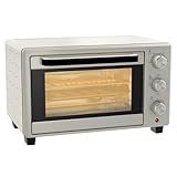 HOMCOM Minibackofen 21L mit 1 Drahtgestell und 1 Backblech 3 Kochmodi 100 °C-230 °C einstellbare Temperatur Miniofen 1400W Pizzaofen...