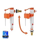 Ibergrif Füllventil/Schwimmerventil für Spülkästen, Untere und Seitliche Doppelte Verwendung, Spülkasten Ersatzteile, M12 17(G3/8)...