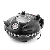 KLAIF Elektrischer Pizzaofen 420 °C, separat regelbare Ober- und Unterhitze, 31 cm Keramik-Pizzastein, 1200 W, Kompakter Pizzaofen...