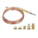 Universal Thermoelement Kit Adapter Gasherd Propangasöfen Kamin 900mm Ersatz Thermopile Generatoren für Gasöfen, Kamin Kessel und...