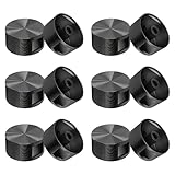 NHDDGR Set mit 6 Knöpfen für Backofen und Kochfeld – 6 mm Gasknöpfe aus schwarzem Metall für Küche, Herd und Ofen, universelles...