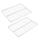 2 Stück 316067902 Ofenrost Ersatzteile für Frigidaire Herd Ofen Teile 316067901 Rack flach für Kenmore Range Ofenteile Edelstahl...