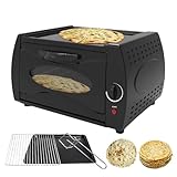 Elektrischer Tandoor-Ofen, Mini-Aufsatzofen mit Backblech und Bratnetz, einstellbare Temperatur 48.9 °C - 398.9 °C, Roti Maker für...