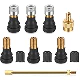 zrfgbxim 7 Stück E Scooter Zubehör, Tubeless Ventil und Ventilverlängerung Extenderventil, E-Scooter Ersatzteile für Xiaomi...