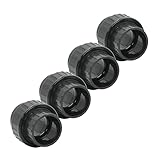 HAF 4x PVC Fittings Verschraubung mit 50mm | Klebemuffe x Klebemuffe | Adapter aus grauem PVC-U | PN16 für PVC Rohr, Poolfitting,...
