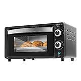 Cecotec Tischofen Bake&Toast 1090 Black, 10 L, 1000 W, 60-Minuten-Timer, Temperaturregelung bis zu 230ºC, Backblech, Grillrost und...