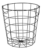 Spetebo Metall Gitterkorb schwarz - 29 cm - Aufbewahrungskorb mit 2 Henkeln - Deko Draht Korb Aufbewahrung Gitter Design rund