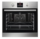 AEG BPS33102ZM Einbau-Backofen / Pyrolyse Selbstreinigung / Serie 6000 mit Ringheißluft: gleichmäßige Garergebnisse auf 3 Ebenen /...