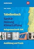 Tabellenbuch Sanitär-Heizung-Klima/Lüftung: Anlagenmechanik SHK Ausbildung und Praxis Tabellenbuch (Tabellenbuch Sanitär-Heizung-...
