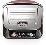 Ninja Woodfire Outdoor-Ofen, 8-in-1-Pizza- Ofen, BBQ-Smoker mit Bratrost, Pro-Heat-Schale, Pizzastein, Holzpellets & Schaufel,...