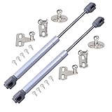 Stahlia Gasdruckfedern 50N (2 Stück) Klappenbeschlag Gasdruckdämpfer Türdämpfer Klappenhalter Gasfeder Dämpfer Kompressionsfeder...
