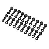 Ölbremszubehör, 20 Stück Zerk Fitting Staubdichte Bremsentlüftungs-Schraubkappen Silikonfett-Fitting-Kappen(Schwarz) Fahrrad...
