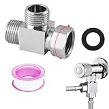 T Stück 1/2 Zoll, FORMVERSITY Zweiwegeverteiler für Wasserhahn Und Dusche, T Stück Wasseranschluss, Wendeventil für Duschabfluss,...