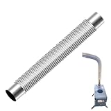 Eventerde Kaminrohr flexibel aus Edelstahl, Ø 60 mm, 50 cm, gebogenes Rohr aus Edelstahl für und Kamine, Kaminrohre aus Edelstahl,...