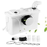 Vigevee Hebeanlage Schmutzwasserpumpe, 700W Fäkalienpumpe 190L/min Kleinhebeanlage, 4 in 1 Schmutzwasser Abwasser Fäkalien Pumpe für...