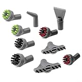 10 Stück Ersatzteile für Bissell Dampfreiniger 39N7A 39N7V 39N7H 2994B, inklusive harten Bürsten, Wand-Fugendüse, Flachschaber,...