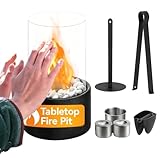 Tisch Kamin - Stilvolle Für Innenräume Aus Metall, Geruchsarm Wiederverwendbar | Dekorativer Mini Ofen Für Wohnung, Terrasse, Büro,...