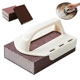 Schmirgel-Reinigungsschwamm, Rostentferner-Pads Mit Griff, Schmirgelschwamm Mit 3 Ersatzteilen | Für Küche Zu Hause, Für Herd,...