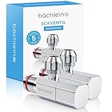 Bächlein Universal Eckventil selbstdichtend mit Schnellverschluss [2er Set], 1/2 Zoll, öffnet und schließt mit nur 1/4 Umdrehung...