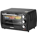 Steinborg® Mini Backofen 13 Liter Krümelblech Ober- und Unterhitze 1.200 Watt Miniofen mit Timer kleiner Backofen für Camping oder...