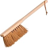 REDECKER Kokosfaser BBQ Handfeger mit extra langem unbehandeltem Buchenholzgriff, hitzebeständige Borsten, 43,2 cm, Made in Germany