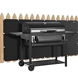 FLASLD Hitzeschutz Grill rückwand, 90x180cm feuerfeste Abdeckung und Bildschirmschutz für Deckgeländer vor gasgrill,...