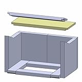 Heizgasumlenkplatte - Für Haas+Sohn Kaminöfen inkl. Modellübersicht - Schamottstein feuerfest & hitzebeständig - Kamin Ofen...