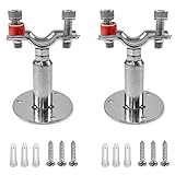 QWORK Rohrhalterung, einstellbare Halterungsklemme aus Edelstahl für Durchmesser 32mm mit Schrauben, ideal für die Befestigung von...