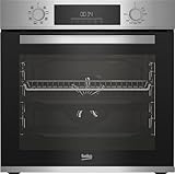 Beko Einbau-Backofen BBIM12300X, b300, 60 cm Backofen, 72 l Volumen, Dampfreinigung SteamShine, 8 Heizarten, AeroPerfect für...