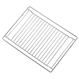 EffiFish Ofenrost aus 304 Edelstahl, robuster Grillrost für Einbauöfen, hochtemperaturbeständiges Ersatzteil, 44,8 x 33,7 cm.