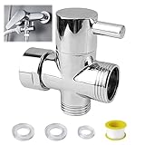 3 Wege Ventil G3/4 Zoll, Umschaltventil Dusche, 3 Wege Umschaltventil Massives Messing, Sanitär-Ventile, Duschsystem Ersatzteil, für...