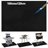 Feuerfeste Unterlage 120x100 cm – Hitzebeständig bis 982°C für Schweißen, Kamine, Holzöfen & Camping | Schutz vor Hitze & Funken...