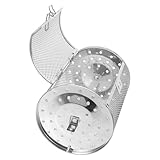 HAKIDZEL Rollbarer Grillkorb aus Edelstahl mit Drehfunktion für Heißluftfritteusen und Elektrobacköfen Leicht zu Reinigen zum...