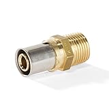 H2O-Flex® 20er Pressfitting mit 1/2'AG/Außengewinde für Verbundrohr 2,0mm DVGW Aluverbund - Rohr 20 x 2,0mm Mehrschichtverbundrohr